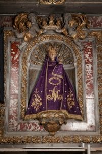 Sainte Vierge de Verdelais - manteau violet